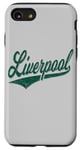 Coque pour iPhone SE (2020) / 7 / 8 Liverpool England Varsity SCRIPT Maillot de sport classique