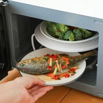 Food Heating Tray 23.8x8.5cm PP Wide Application Microwave Oven Heating Tray