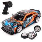 TURBO CHALLENGE - Voiture De Course - Drift - 091261 - Voiture Télécommandée - Orange - 1/16 - Batterie Rechargeable et Piles incluses - Plastique - Jouet Enfant - Cadeaux - À Partir de 6 Ans