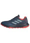 adidas Homme Tracefinder Trail Running Shoes Basket, Wonder Steel/Navy/Impact Orange, 39 1/3 EU