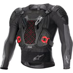 Bröst alpinestars - Crossbröstskydd bionic plus v2 svart grå röd antracit xl