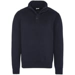 Sweat-shirt Schott  Pull camionneur/zippe homme  Ref 35497 Marine