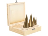 Awtools Step Drill Bit Hss-Tin / Set 4Pcs.