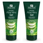 2x Aloe Pura Organic Aloe Vera Gel Aloe Pura Skin Treatment 200ml