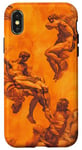 Coque pour iPhone X/XS Orange Art tropical moderne – Création d'Adam par Michel-Ange