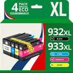 123CONSOMMABLES - 932XL 933XL - Cartouche compatible avec HP 932 933 932XL 933XL pour Officejet 6600 6100 6700 7510 7110 7610 7612 (pack de 4)