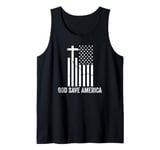 God Save America Sign,God American Flag Jesus Save America Tank Top