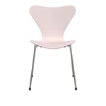 Fritz Hansen - Sjuan 3107 stol stålstativ krom 7:14 AM pink - Arne Jacobsen - Rosa - Metall