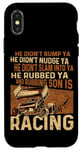 iPhone X/XS Dirt Track Racing Race Sprint Car He Didn'T Bump Ya He Case