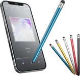 Stylo Capacitif Gd10 Universel Pointes Plume Caoutchouc Seulement Touch Screen Double Pointe Petite Et Grande Divers Couleurs Pour Écran Écran Écran Smartphone Portable Domotique (Bleu)