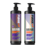 Fudge Clean Blonde Violet Toning Shampoo + Conditioner 1000ml