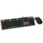 AWD-IT Nebula V2 RGB OUTEMU Red Switch Gaming Mechanical Keyboard & 7200 DPI Lightweight Mouse Bundle