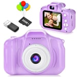 Kids Camera,ARNSSIEN Digital Camera for Kids,1080P HD IPS Video Camera toy gift for 3-12 years kids,Durable Creative Birthday Christmas Daily Gift ideal, Toddler Selfie Camera10 Puzzle Games&32GB Card