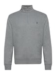 Polo Ralph Lauren Luxury Jersey Quarter-Zip Pullover Grå