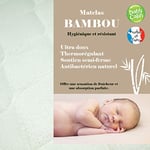 babyCalin Matelas Bambou 60 x 120 x 10 cm 1 Unité