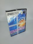 Philips DVD+RW 4.7GB Disc 120Min 5 disc Jewel Cases Rewritable Blank Dvd 5pack