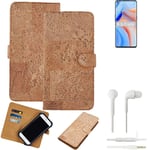 FOR Oppo A32 SMARTPHONE CASE COVER WALLETCASE CORK