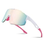 FEISEDY Sport Lunettes de Soleil Hommes Femmes Cyclisme Lunettes de Sport Miroir pour VTT Vélo de Route Randonnée Running UV400 Protection B2388