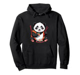 Happy Japanese Anime Sushi Panda Bear Sushi Lover Pullover Hoodie