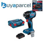 Bosch GDR18V-210 18V Impact Driver Brushless Body 1/4in Hex  + Lboxx + Batt