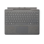 Microsoft Clavier Surface Pro Keyboard (Clavier Seul avec Emplacement pour Stylet) - Platine