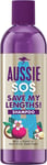 Aussie Shampoo SOS save My Lengths Vegan Shampoo, Damaged Hair Treatment Emergen