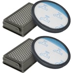 Filtre hepa pour Rowenta/Moulinex/Tefal Compact Power Cyclonic Aspirateurs, Accessoire de Remplacement du Système de Filtration ZR005901 2pcs