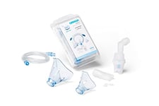 OMRON NEB6031 Complete Accessory replacement for Adults & Kids | Aerosol Nebuliser Accessory Set for OMRON Nami Cat | Masks, Mouthpiece, nose piece, air tube, air filters | OMRON Original Accessory