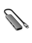 Satechi 4-in-1 USB-C Slim Multiport Adapter 4K - Space Grey