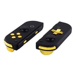 eXtremeRate Boutons Complet pour Nintendo Switch Joycon pour NS OLED, Bouton ABXY Direction Home Plus Moins L R ZL ZR SR SL Trigger pour Joycon Manette Switch Doré Chromé(Dpad Version)