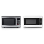 Toshiba 800w 23L Microwave Oven with Digital Display, Auto Defrost, One-Touch Express Cook- ML-EM23P & 800w 20L Microwave Oven with 6 Preset Recipes, 11 Power Levels