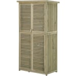 MH - Armoire de jardin francine bois de pin gris