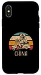 iPhone X/XS China Vintage Scooter Retro Sunset Distressed Design Case