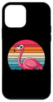 Coque pour iPhone 12 mini Flamant rose rétro drôle flamant rose