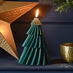 Ginger Ray- Décoration de Table de cheminée à Bougie, Green Tree Shaped Christmas