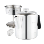 Multi Use Percolator Coffee Pot with Heat Resistant Glass Knob & Silica Gel5337