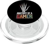 Video Games Gaming Anatomy Of A Gamer WASD Gaming Keyboard PopSockets PopGrip for MagSafe