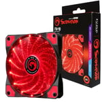 Akasa Vegas 120mm 1200rpm Ultra Quiet Red Led Fan