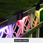 (värillinen valo) Kedia Solar Light Pack Outdoor Step Lights Vedenpitävät Led Aurinkovalot Puutarhakaide Portaat Aita Polku Koriste Valaistus