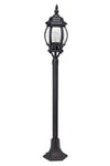 BRILLIANT lampe lampadaire d'extérieur Istria noir | 1x A60, E27, 60W, adapté aux lampes standard (non incluses) | Échelle A ++ à E | Indice IP: 23 - protégé de la pluie