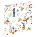 Hama "Scribble Scrapbook Album, 30 white pages (15 sheets), fits 30 photos in 15x15cm format, Doodles, Kritzelkratzel