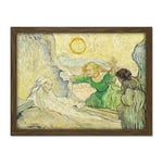 Vincent Van Gogh The Raising Of Lazarus After Rembrandt Large Framed Art Print Poster Wall Decor 18x24