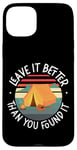 iPhone 15 Plus Camping Tent Retro Vintage Leave It Better Than You Found It Case