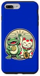 Coque pour iPhone 7 Plus/8 Plus Maneki Neko et Jin Chan - Argent, Succès, Chance, Prospérité