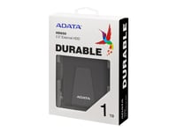 Adata Dashdrive Durable Hd650 - Harddisk - 1 Tb - Ekstern (Bærbar) - 2.5" - Usb 3.1 - Svart