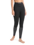 Icebreaker 125 ZoneKnit Leggings Black/Jet HTHR/Cb XL