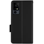 Case for TCL 40R Wallet Video Stand Leather Effect Black