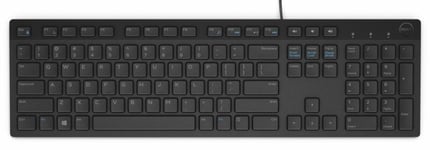 Dell KB216 Low-profile Multimedia Wired USB-A Keyboard, Black