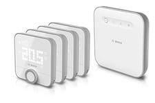 Bosch Smart Home Thermostat d'ambiance 230V II pour systèmes de chauffage câblés, lot de 4