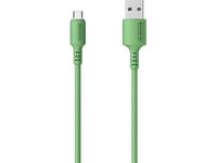 Somostel Usb Cable Pro-Link Microusb Cable 3A 1.2M Silicone Green Safe Shopping With Home Delivery